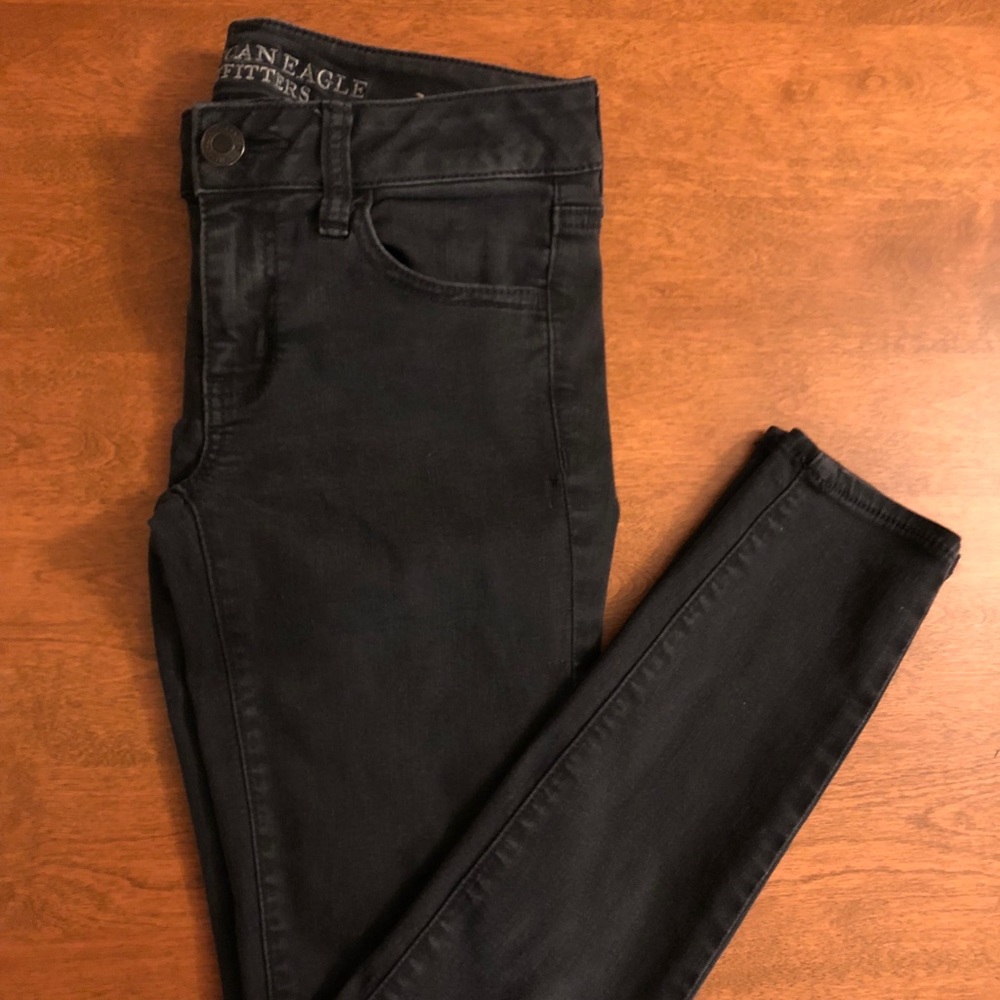Black American Eagle | Super Stretch Jeggings